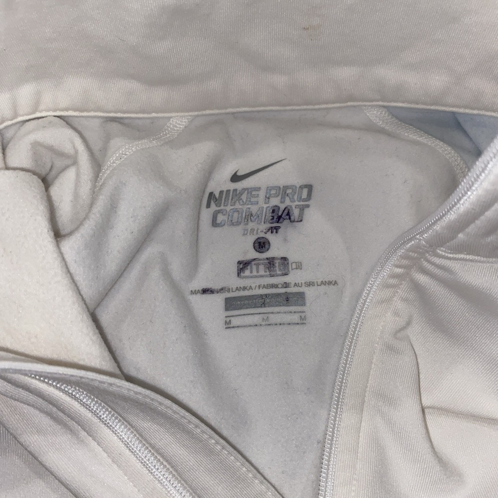 Nike COMBAT PRO DRI-FIT FITTED THERMA-FIT‎ Medium  1/4 Zip With Thumbholes - Picture 5 of 6